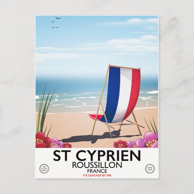 Carte Postale Affiche de voyage à Saint-Cyprien, Roussillon Fran (Devant)