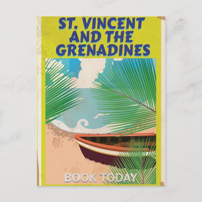 Carte Postale Affiche de voyage à Saint-Vincent-et-les-Grenadine (Devant)
