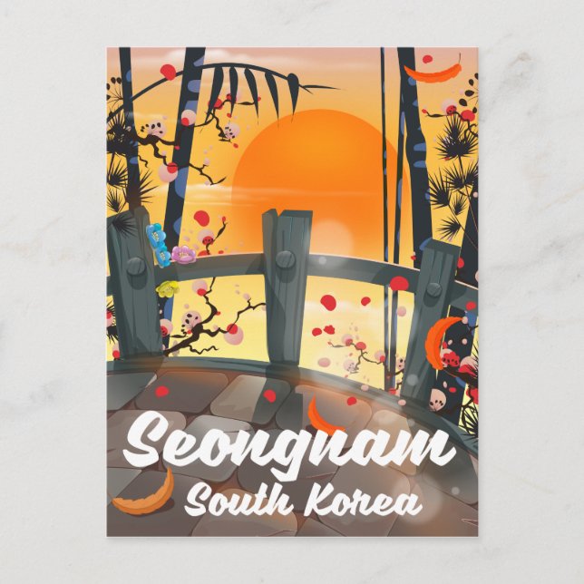 Carte Postale Affiche de voyage à Seongnam en Corée du Sud (Devant)