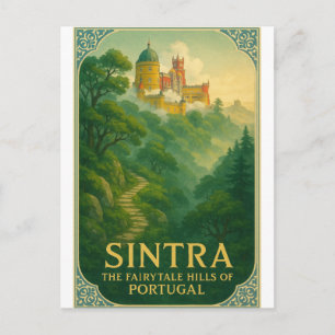 Carte Postale Affiche de voyage à Sintra, Portugal