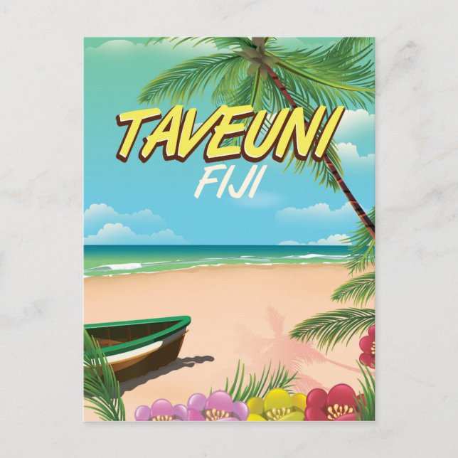 Carte Postale Affiche de voyage à Taveuni Fidji (Devant)