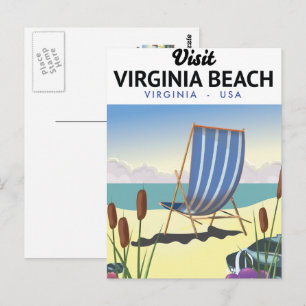 Carte Postale Affiche de voyage à Virginia Beach Virginie USA