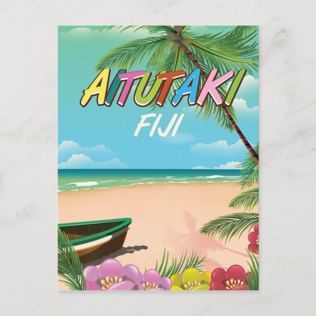 Carte Postale Affiche de voyage Aitutaki (Devant)