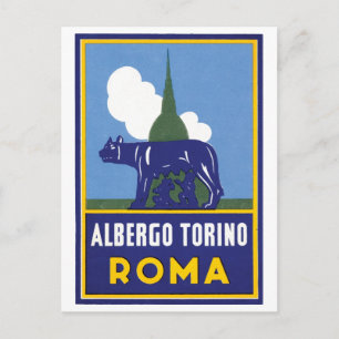 Carte Postale Affiche de voyage Albergo Torino Roma