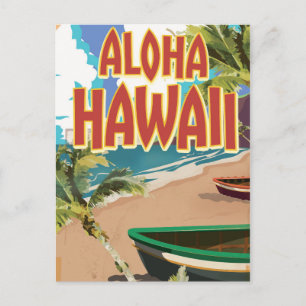 Carte Postale Affiche de voyage Aloha Hawaii
