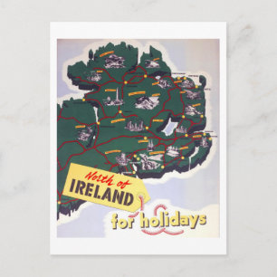 Carte Postale Affiche de voyage ancienne de l'Irlande du Nord