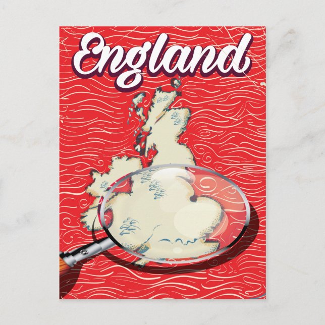 Carte Postale Affiche de voyage Angleterre style vintage (Devant)