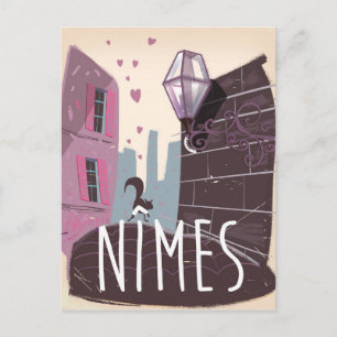 Carte Postale Affiche de voyage animée de Nîmes France
