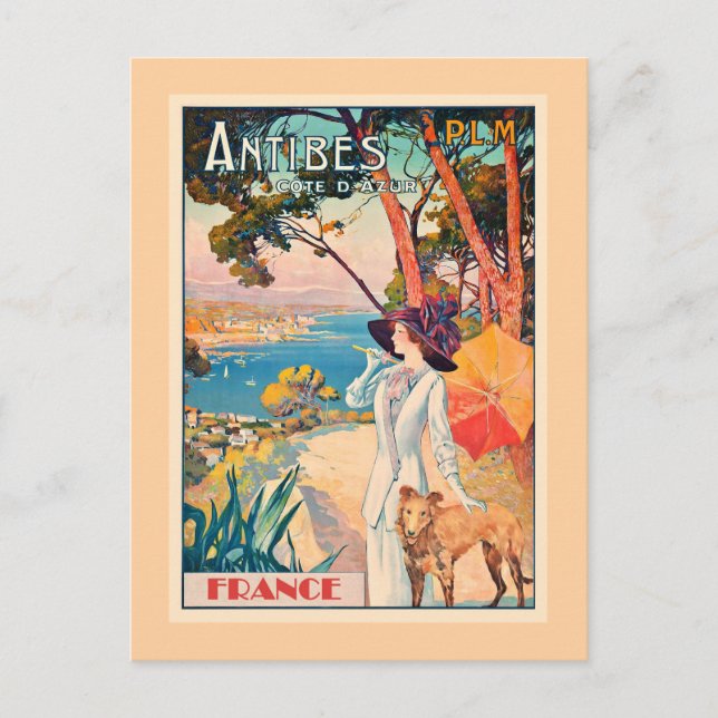 Carte Postale Affiche de voyage Antibes, France, (Devant)