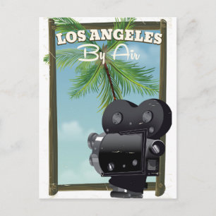 Carte Postale Affiche de voyage Appareil photo de cinéma Los Ang