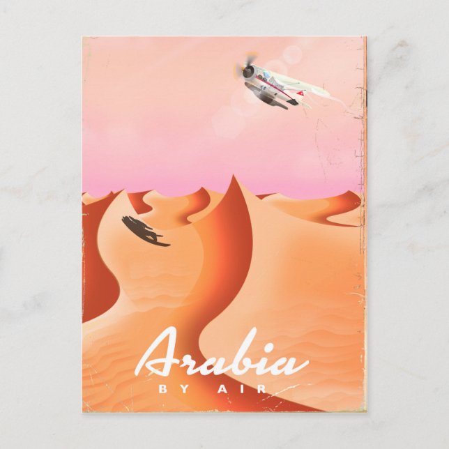 Carte Postale Affiche de voyage Arabia By Air (Devant)