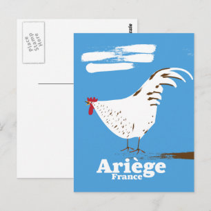 Carte Postale Affiche de voyage Ariège France.
