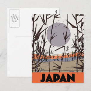 Carte Postale Affiche de voyage au Japon