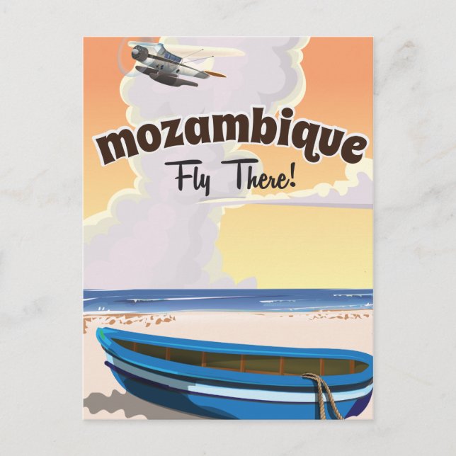 Carte Postale Affiche de voyage au Mozambique (Devant)