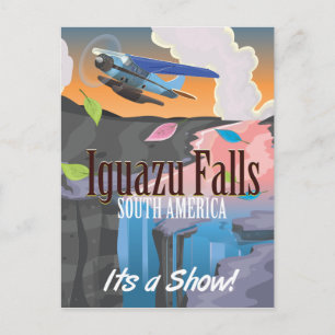 Carte Postale Affiche de voyage aux chutes d'Iguazu Amérique du