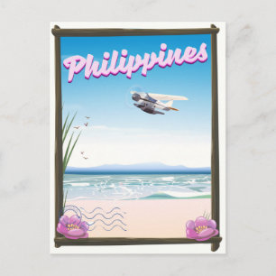 Carte Postale Affiche de voyage aux Philippines