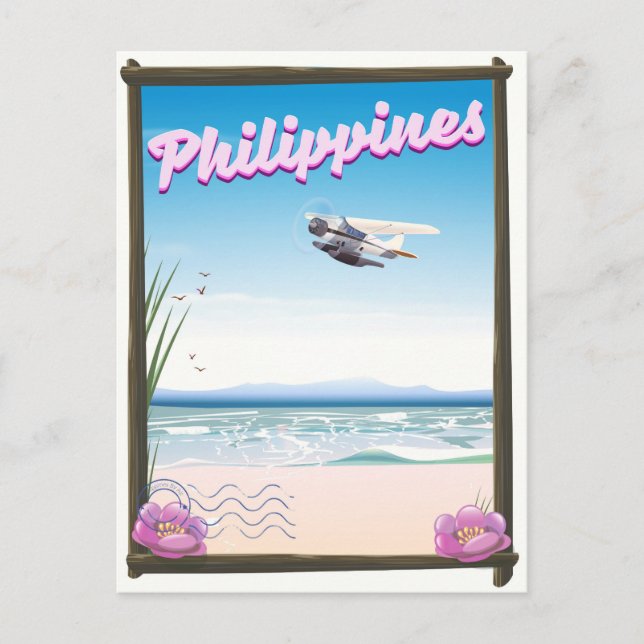 Carte Postale Affiche de voyage aux Philippines (Devant)