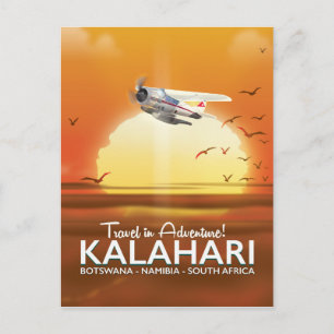 Carte Postale Affiche de voyage Aventure dans le désert du Kalah