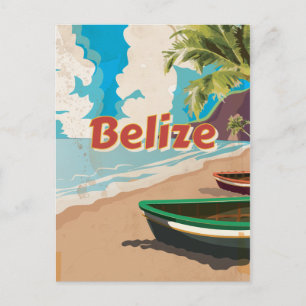 Carte Postale Affiche de voyage Belize Vintage