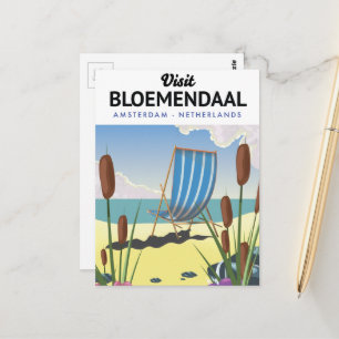 Carte Postale Affiche de voyage Bloemendaal Amsterdam
