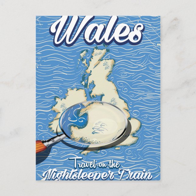 Carte Postale Affiche de voyage britannique train Nightsleeper P (Devant)
