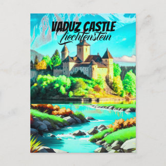 Carte Postale Affiche de voyage Château de Vaduz décoration mura