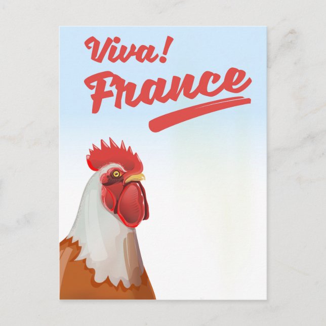Carte Postale Affiche de voyage Coq de France (Devant)