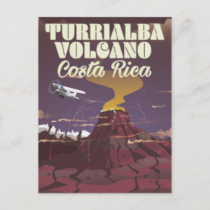 Carte Postale Affiche de voyage Costa rica Volcan Turrialba