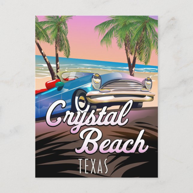Carte Postale Affiche de voyage Crystal Beach Texas (Devant)