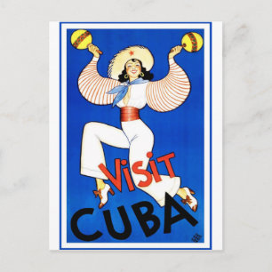 Carte Postale Affiche de voyage Cuba vintage