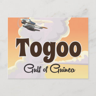 Carte Postale Affiche de voyage dans le golfe de Guinée au Togo