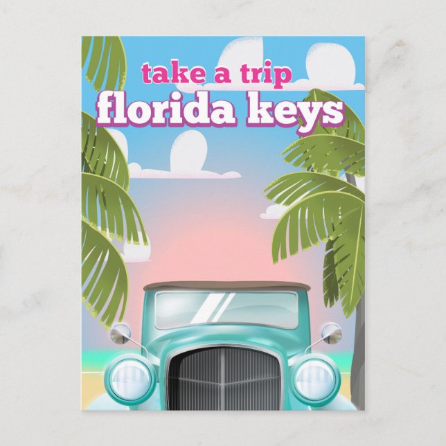Carte Postale Affiche de voyage dans les Florida Keys (Devant)