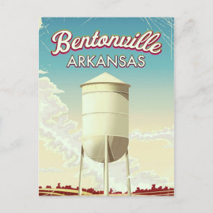 Carte Postale Affiche de voyage de Bentonville, Arkansas.