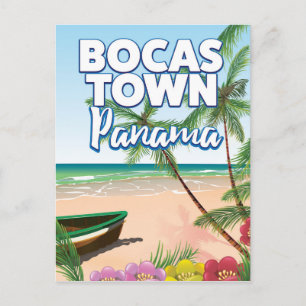 Carte Postale Affiche de voyage de Bocas Town Panama Beach