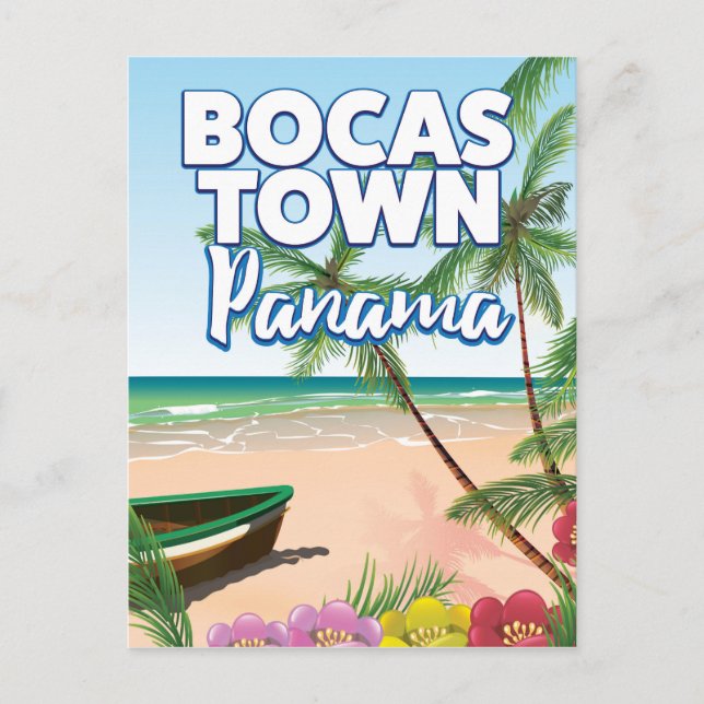 Carte Postale Affiche de voyage de Bocas Town Panama Beach (Devant)