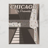 Affiche de voyage de Chicago City