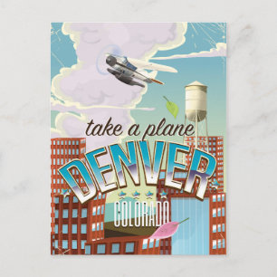 Carte Postale Affiche de voyage de Denver Colorado