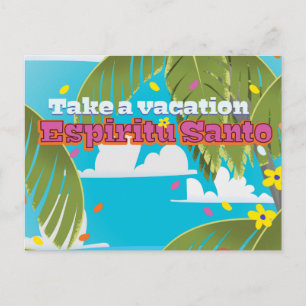 Carte Postale Affiche de voyage de Espiritu Santo.