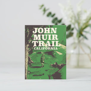 Carte Postale Affiche de voyage de John Muir Trail en Californie