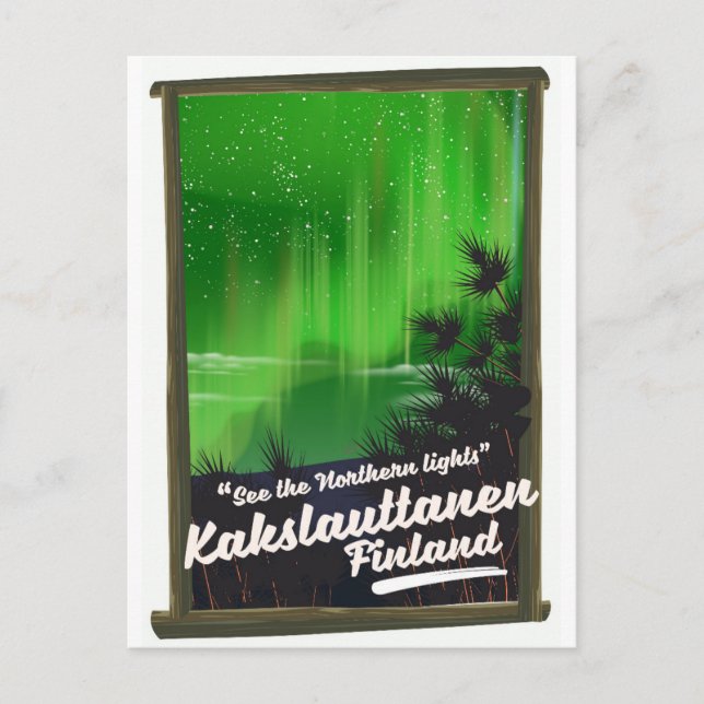 Carte Postale Affiche de voyage de Kakslauttanen (Devant)