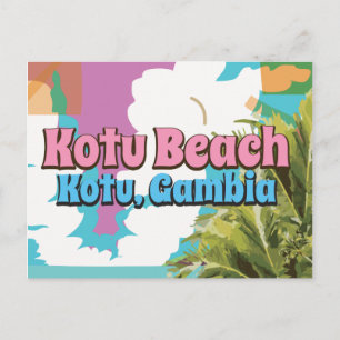 Carte Postale Affiche de voyage de Kotu Beach Kotu, Gambie