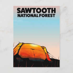 Carte Postale Affiche de voyage de la forêt nationale de Sawtoot