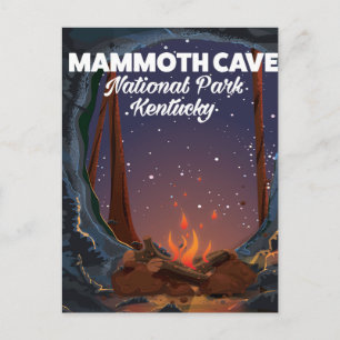 Carte Postale Affiche de voyage de la grotte de Mammoth Kentucky