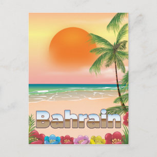 Carte Postale Affiche de voyage de la plage de Bahreïn