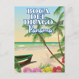 Carte Postale Affiche de voyage de la plage de Boca del Drago Pa