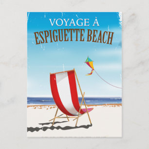 Carte Postale Affiche de voyage de la plage d'Espiguette France