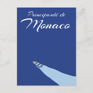 Carte Postale Affiche de voyage de la Principauté de Monaco