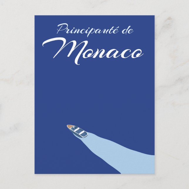 Carte Postale Affiche de voyage de la Principauté de Monaco (Devant)