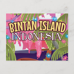 Carte Postale Affiche de voyage de l'île de Bintan Indonésie