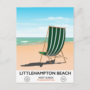 Carte Postale Affiche de voyage de Littlehampton Beach East Suss